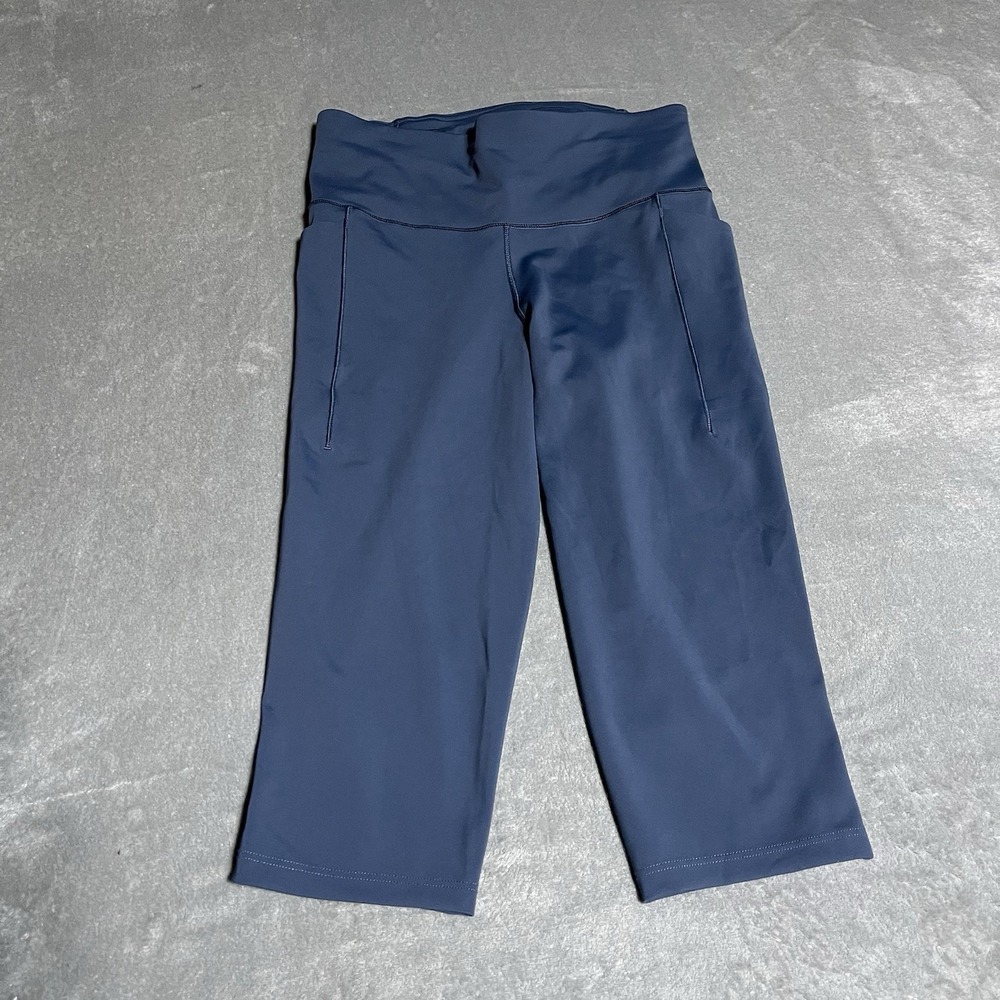 Calia Powermove Collective Pants Womens Small High Rise Knee Crop Ardosia‎ Slate